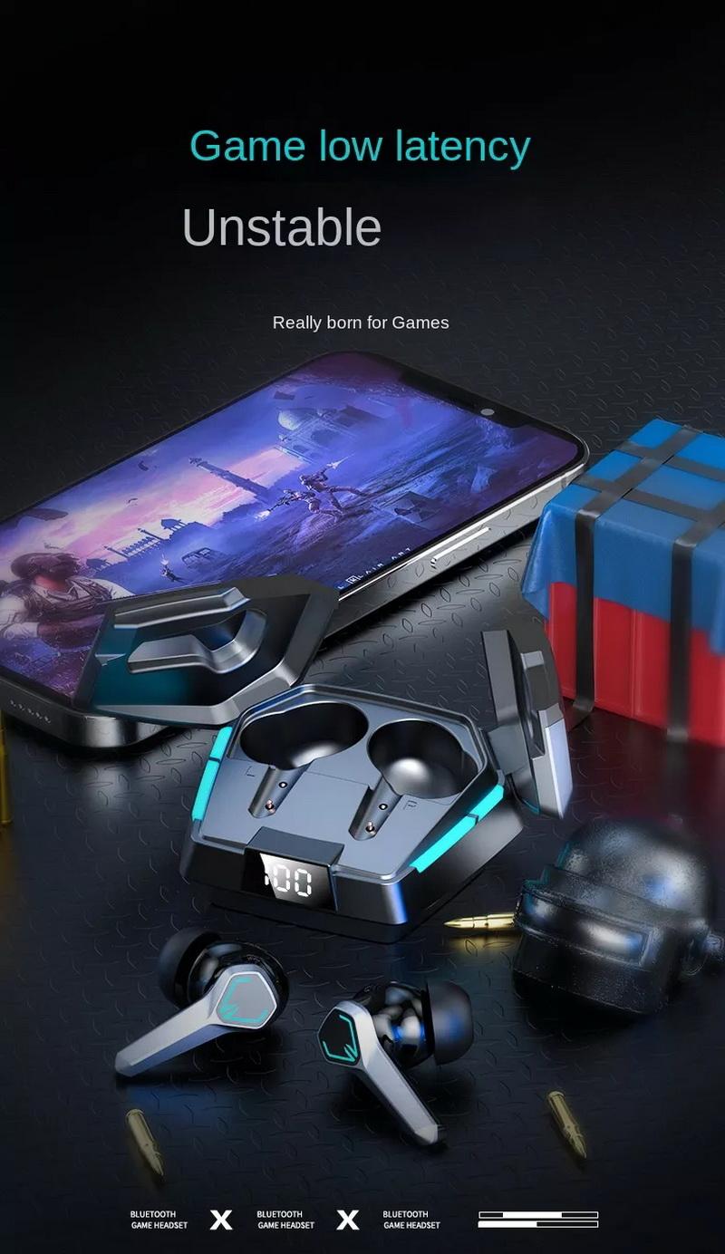 JX10 TWS Earbuds - Wireless Gaming Earphones with Noise
