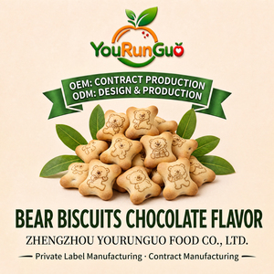 Biscuits au lait croustillants fourrés au <span class=keywords><strong>chocolat</strong></span> en forme de petit ours mignon, collation pour enfants, vente en gros, OEM, marque privée, carton de 5 kg - Product Image 6