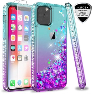Custodia di Lusso con Liquido e Sabbia Mobile per <span class=keywords><strong>iPhone</strong></span> X XR XS <span class=keywords><strong>Max</strong></span>, <span class=keywords><strong>Cover</strong></span> Rigida con Glitter e Diamanti per <span class=keywords><strong>iPhone</strong></span> <span class=keywords><strong>11</strong></span> <span class=keywords><strong>Pro</strong></span> <span class=keywords><strong>Max</strong></span> - Product Image 1