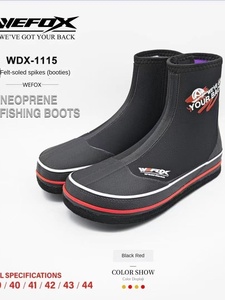 Weihu 1115 Arata <span class=keywords><strong>mare</strong></span> lancia <span class=keywords><strong>scarpe</strong></span> pesca con fondo in feltro Reef-pedale idrorepellente Anti-scivolo con cerniera a canna centrale antiscivolo - Product Image 5