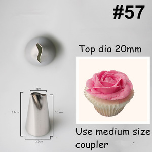 Rose Petal Cake Piping Tip Set 8 Piece Reusable For Cake Decorating Wedding Baking Tools - Product Image 5