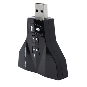 Carte son USB 7.1 canaux, adaptateur audio externe avec doubles prises casque pour jeux PC et musique - Product Image 5