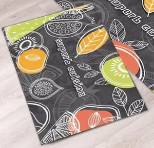 Tapis de cuisine lavables de haute qualité, tapis de sol résistant à la chaleur, tapis de cuisine imprimés en 3D, tapis anti-fatigue antidérapant - Product Image 1