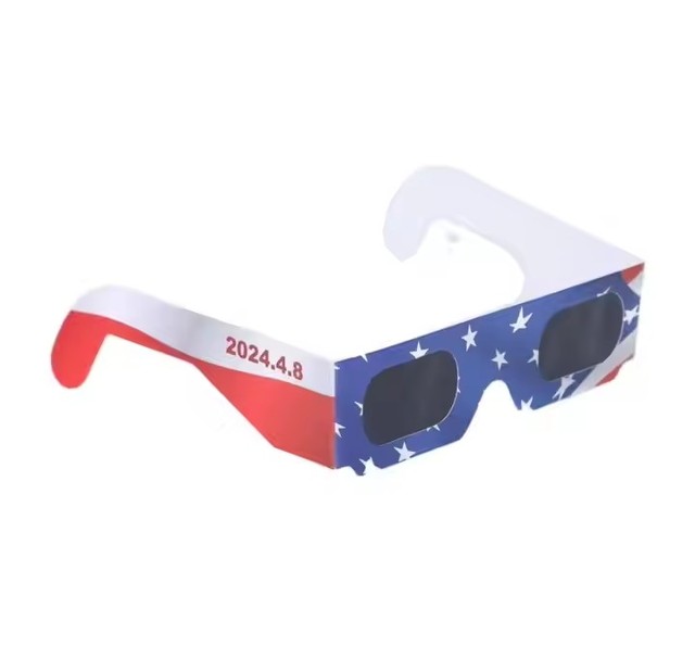 2025 Solar Eclipse Sunglasses Printing Paper Frame Neutral Color Solar Eclipse Glasses Ring Solar Eclipse Manufacturer Wholesale