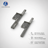 Support structurel complexe en aluminium 6061-T6 usiné CNC 5 axes de précision pour prototypage rapide 3D et machine d'automatisation à crochet échelonné