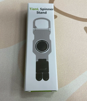 Soporte para Teléfono con Spinner, Rotación 360°, Ajustable, Universal para Todos los Tamaños, Resistente al Agua y al Polvo, Aleación de Zinc, para Escritorio