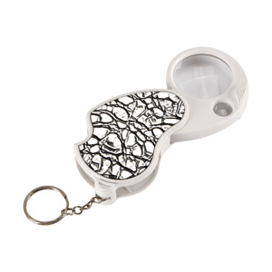 Loupe de bijoutier éclairée 8x 20x, loupe de poche pliante et ouverte avec lumière LED (BM-MG8054) - Product Image 1