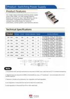 Fuente de Alimentación Conmutada CC-CC de Grado Industrial LSR-350W-48 para Montaje en Riel DIN, 12V 7.3A 350W, Amplio Rango de Entrada CC, Bajo Ruido de Ondulación, SMPS