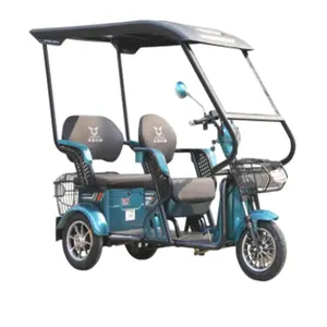 2023 novo motor 1500w Bajaj adulto riquixá triciclo Tuk Tuk 6 transporte de passageiros scooter elétrico de 3 rodas com telhado