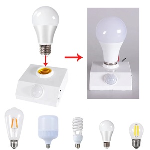 Đui Đèn Cảm Biến Hồng Ngoại Hồng Ngoại Cơ Thể Người Tự Động Đui Bóng Đèn LED Đui Đèn Gắn Tường Phát Hiện Chuyển Động <span class=keywords><strong>PIR</strong></span> Cơ Sở E27 - Product Image 5