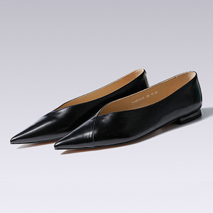 Mocasines <span class=keywords><strong>de</strong></span> piel <span class=keywords><strong>de</strong></span> vaca con <span class=keywords><strong>punta</strong></span> puntiaguda para mujer, zapatos planos informales resistentes al desgaste <span class=keywords><strong>de</strong></span> <span class=keywords><strong>Ballet</strong></span> - Product Image 3