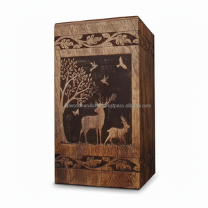 โกศไม้โกศสำหรับงานศพผู้ใหญ่ - Product Image 1