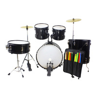 LADE 5 tambours 3 cymbales Batterie de jazz professionnelle classique réglable pour la pratique de la musique pour adultes et enfants