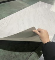 Lámina de PVC con Efecto Mármol UV, Panel de Pared Moderno, Impermeable, de Alto Brillo, para Comercios, Gimnasios, Fondo de TV, Hogar, 1220x2440mm*3mm, 5 Años de Garantía