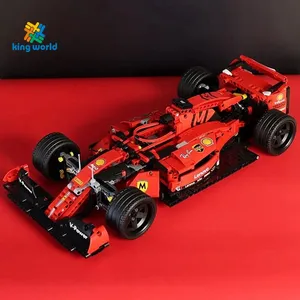 Technical F1 Sports Car Constructor Model Building Kit para Adultos Blocks Brinquedos para Meninos City Red F1 Bricks Presentes para Crianças