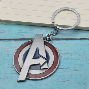 अनंत युद्ध कप्तान अमेरिकी ढाल धातु पेलेंट फैशनेबल मिश्र धातु कीचेन - Product Image 6