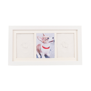 Cadres en bois de pin de Nouvelle-Zélande pour empreintes de pattes d'animaux en argile imperméable DIY, impression en relief, empreintes commémoratives personnalisées de chats et chiens - Product Image 2