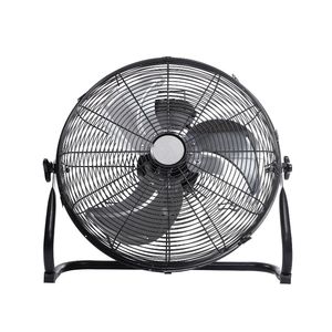 Ventilateur de sol industriel en métal noir de 20 pouces, résistant aux taches, pour la maison, le garage, le parking souterrain - Product Image 1