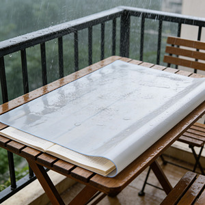 <span class=keywords><strong>Feuille</strong></span> de PVC souple transparente de qualité supérieure, flexible, découpable sur mesure, écologique, de qualité alimentaire, non toxique, au toucher doux - Product Image 1