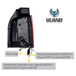 Conjunto de Luces Traseras LED VLAND para VW Transporter Multivan <span class=keywords><strong>Caravelle</strong></span> T5 T5.1 2010 2011 2012 2013 2014 2015 - Product Image 4