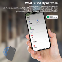 Smart GPS Tracker Wallet avec télécommande IP68 étanche pour & Find My Features-Éclairage et navigation