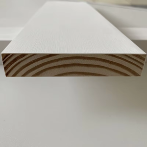 แผ่นไม้ตกแต่งแบบแบน ดีไซน์สี่เหลี่ยม ทนความชื้น เคลือบรองพื้น S4S - Product Image 2