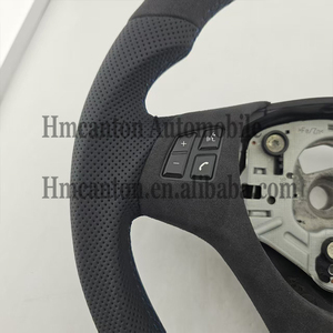 Volant pratique en Alcantara noir avec bande supérieure pour BMW E90 E91 E92 E93 Série 3 - Vente Flash - Product Image 4