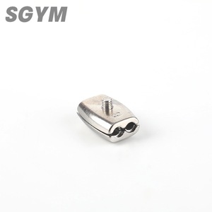 2mm <span class=keywords><strong>3mm</strong></span> 4mm 5mm 6mm T316 <span class=keywords><strong>Serre</strong></span>-câble en acier inoxydable Fil Fil Câble Grip Câble Simplex Pince - Product Image 6