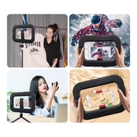 Kit d'éclairage vidéo pour smartphone, lumière LED 2 en 1, anneau lumineux, griffe froide pour microphone, TikTok, YouTube, éclairage pour diffusion en direct, charge inversée