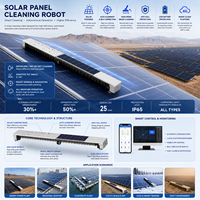 Robot de nettoyage intelligent pour panneaux solaires suspendus WSE-R20, machine automatique pour centrales photovoltaïques au sol