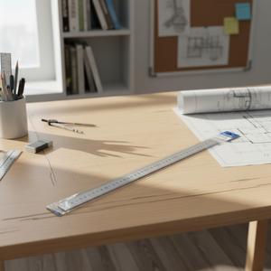 Mengfu M-0059 Righello Dritto in Alluminio e Metallo da 40CM con PVC per Misurazioni di Precisione Cina - Product Image 3