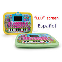 Tablette d'apprentissage pour enfants, jouets éducatifs pour enfants, machine d'apprentissage du espagnol multifonctionnelle, jouets préscolaires