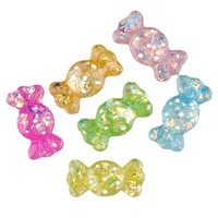 Aksesoris Resin Jelly Permen DIY Grosir, Model Pola Jepit Rambut Flatback Resin untuk Kerajinan & Dekorasi, Hiasan Kepala Bertema Seni