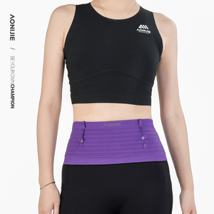 <span class=keywords><strong>AONIJIE</strong></span>-riñonera deportiva W8116 para hombre y mujer, Cangurera ultraligera con soporte para teléfono, personalizada, color negro - Product Image 4