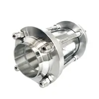 में-लाइन दृष्टि ग्लास क्लैंप के साथ अंत, फ्लो स्वच्छता सीधे दृष्टि कांच SUS316 3 इंच त्रि क्लैंप प्रकार - Product Image 4