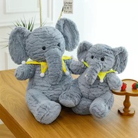 Haute qualité personnaliser grand en vrac drôle gris éléphant point en peluche jouet enfants amical en peluche animaux jouets pour enfants cadeau de vacances