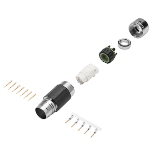 En Stock Conector de Cable de Alimentación Circular de 6 Pines, Emparejamiento Macho y Hembra, Redondo, Industrial, Eléctrico 6FX2003-0LU00 - Product Image 6