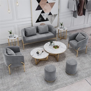 Sofà di Arte del panno Piccola Famiglia Seduta Sofà Stanza Nordic Semplice E Moderno Web Celebrity Ins Negozio di Abbigliamento Piccolo Divano - Product Image 5