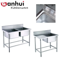 Table de travail pliante en acier inoxydable pour restaurant, pour cuisine