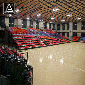 Système de sièges rétractables électriques à 14 rangées pour stade de basketball intelligent, tribunes télescopiques, gradins rétractables - Product Image 1