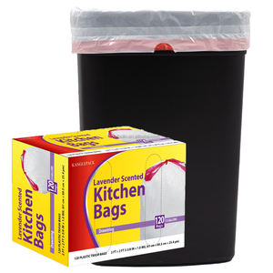 Plastic Disposable Garbage <b>Bags</b> with Handles Garbage <b>Bag</b> with String - Product Image 3