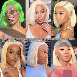 วิกผมบ็อบตรงลายกระดูกขิง<span class=keywords><strong>สี</strong></span><span class=keywords><strong>ส้ม</strong></span>สดใสทำจากผมมนุษย์ชาวเปรูติดลูกไม้ด้านหน้าแบบ HD สำหรับผู้หญิงผิว<span class=keywords><strong>ดำ</strong></span>ราคาไม่แพงดูเป็นธรรมชาติ - Product Image 6