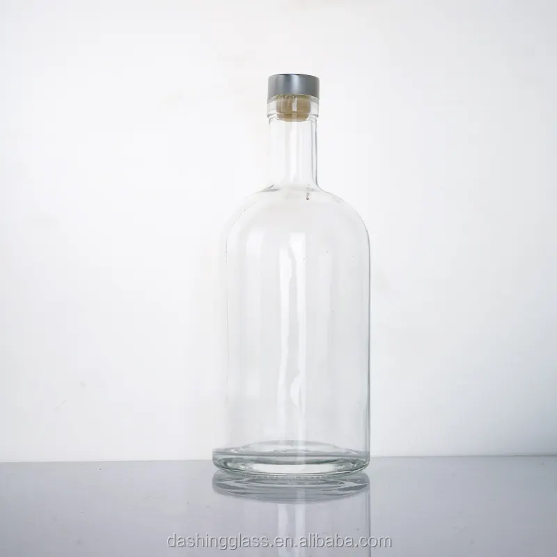 Großhandel Botellas de Vidrio Weinglas flasche 750ml 375ml mit Stopfen