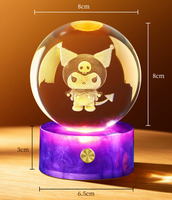 Nouveau produit créatif : Base lumineuse LED durable à lumière chaude, accompagnée d'un cube de cristal transparent avec logos gravés au laser en 3D