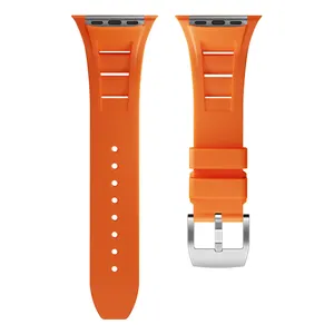 Trending Sport Silicone Watch Band For IWatch Ultra 2 49mm 45mm Breathable Silicone Band For Iwatch 9 Watch Band