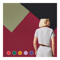 Couleurs personnalisées Coton Comme Twist 100 Polyester Matériel Knit Scuba Tissu Pour Robe 320GSM
