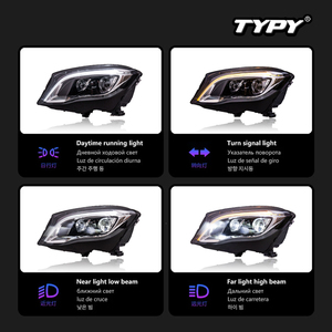 TYPY, luz de coche, lámpara de cabeza LED completa, señal de giro secuencial, piezas de automóvil para Mercedes Benz X156 GLA, faro delantero 2015-2019 GLA180 <span class=keywords><strong>GLA200</strong></span> - Product Image 3