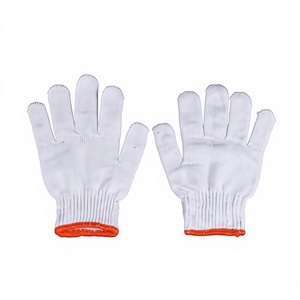 Guantes de Trabajo de Nailon Blanco al por Mayor, No Desechables, 23cm, 400g, para Reparación de Maquinaria y Automóviles, Impresión de Logotipo Disponible - Product Image 1