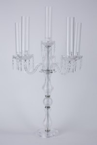 Design semplice fatto a mano durevole pilastro Festival festa decorazione di nozze tavolo centrotavola in acrilico chiaro portacandele - Product Image 3