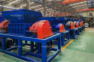 New Shredder Double Shaft Shredder Recycling 800-1200kg/h Scrap Metal <b>Processing</b> Machine Hot Sale - Product Image 4